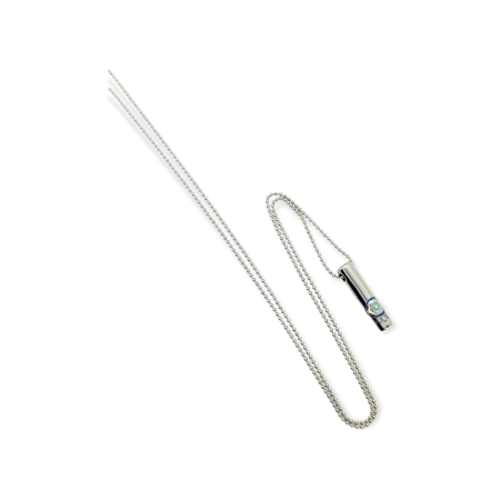 Necklace silver steel stick with eye1